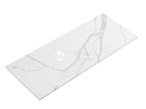 Aulic 1200mm Curva White Fluted Wall Hung Vanity CAWH46-1200-ST Palis Stone Top Vanity Units