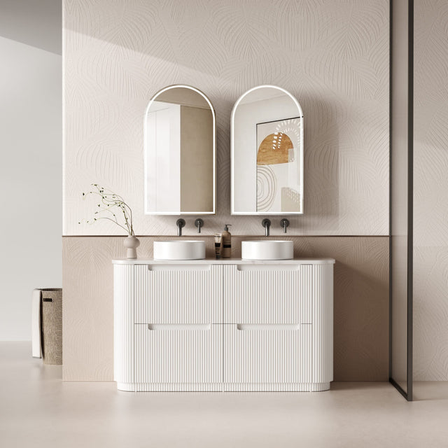 Aulic 1500mm Curva Floorstanding Vanity Cabinet Only CA57-1500 Vanity Units