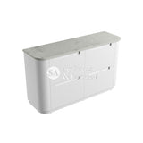 Aulic 1500mm Curva Floorstanding Vanity with Solid Surface Top Alpine Top CA57-1500-ST86FT Vanity Units
