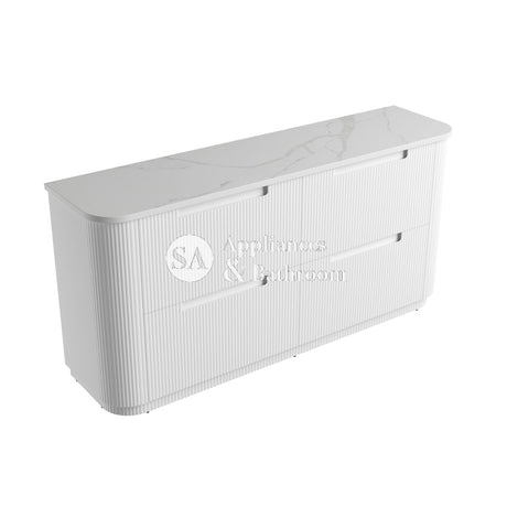 Aulic 1800mm Curva Floorstanding Vanity with Solid Surface Top Palis Top CA57-1800D-ST66FT Vanity Units