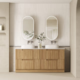 Aulic 1800mm Lovina Floorstanding Vanity with Solid Surface Top Palis Top CA56-1800D-ST66FT Vanity Units