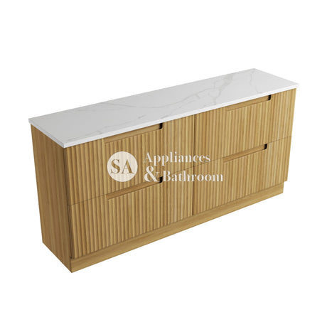 Aulic 1800mm Lovina Floorstanding Vanity with Solid Surface Top Palis Top CA56-1800D-ST66FT Vanity Units