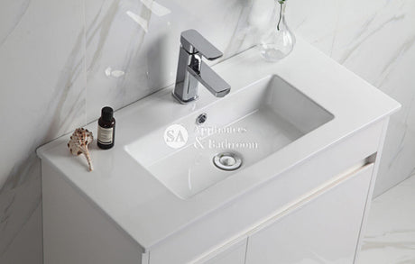 Aulic 750mm Maya Freestanding Vanity CA22-750 Ceramic Top / Right Vanity Units