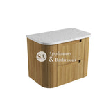 Aulic 750mm Varcelli Tier Wall Hung Vanity CAWH54-750-ST Snow - Stone Top Vanity Units