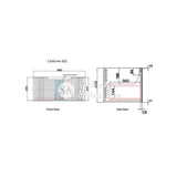 Aulic 900mm Calder Fluted Wall Hung Vanity CAWH44-900-ST86 Vanity Units