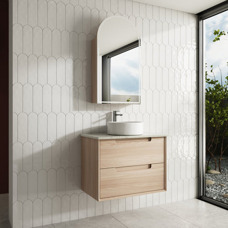 Aulic Ainsley Wall Hung 750mm Vanity CAWH54-750-ST Cabinet Only Vanity Units