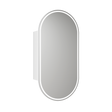 Aulic Beau Monde Oblong LED Matte White Shaving Cabinet 450 x 900mm LSCBM-450-MW Mirrors & Cabinets