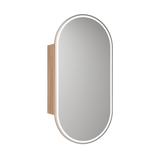 Aulic Beau Monde Oblong LED Mia Shaving Cabinet 450 x 900mm LSCBM-450-MIA Mirrors & Cabinets