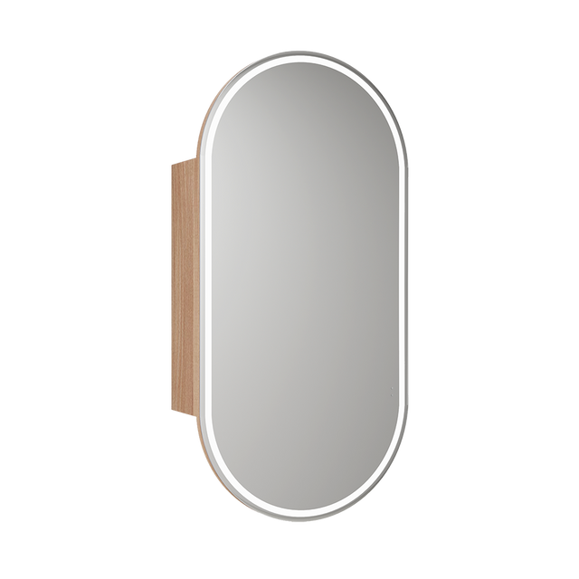 Aulic Beau Monde Oblong LED Mia Shaving Cabinet 450 x 900mm LSCBM-450-MIA Mirrors & Cabinets