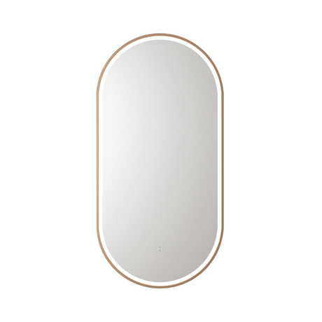 Aulic Beau Monde Oblong Pill LED Mirror Brushed Bronze 450 x 900mm LMBM-450-BZ Brushed Bronze Mirrors