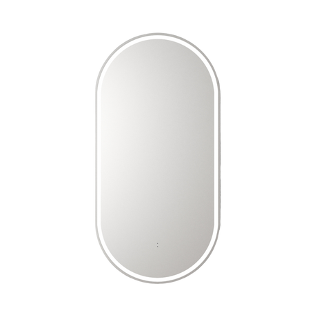 Aulic Beau Monde Oblong Pill LED Mirror Brushed Nickel 450 x 900mm LMBM-450-BN Brushed Nickel Mirrors