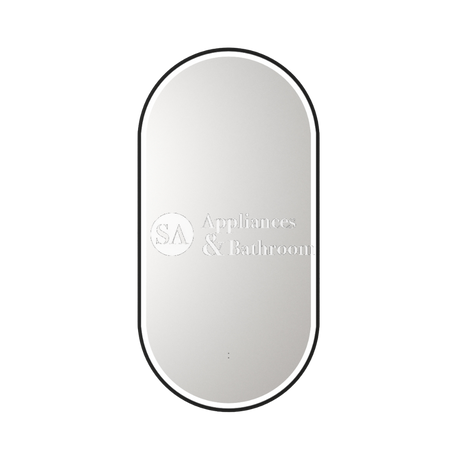 Aulic Beau Monde Oblong Pill LED Mirror Matte Black 450 x 900mm LMBM-450-MB Matte Black Mirrors