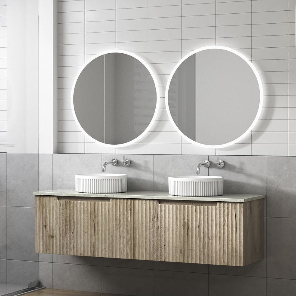 Aulic Calder 1500mm Fluted Wall Hung Vanity CAWH44-1500-ST86 Vanity Units