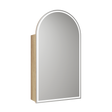 Aulic Canterbury Arch LED Carita Shaving Cabinet 500 x 900mm LSCCAN-500-CR Mirrors & Cabinets