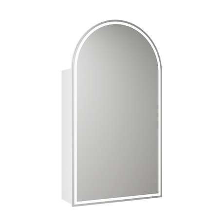 Aulic Canterbury Arch LED Matte White Shaving Cabinet,500 x 900mm LSCCAN-500-MW Frameless Mirrors & Cabinets
