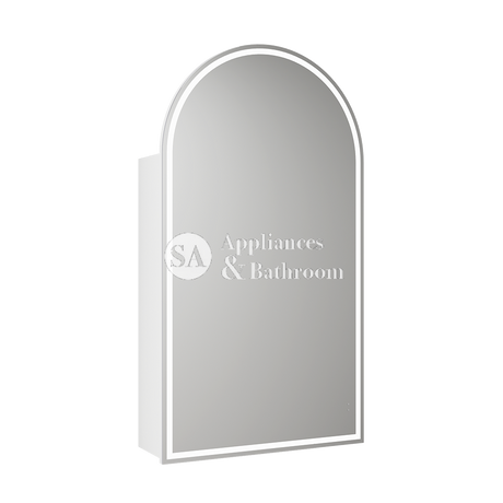 Aulic Canterbury Arch LED Matte White Shaving Cabinet,500 x 900mm LSCCAN-500-MW Frameless Mirrors & Cabinets