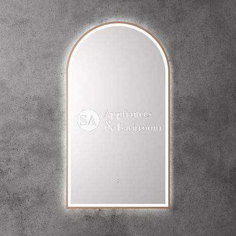 Aulic Canterbury Arch LED Mirror Brushed Bronze 500 x 900mm LMCAN-500-BZ Brushed Bronze Mirrors
