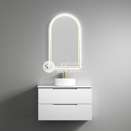 Aulic Canterbury Arch LED Mirror Brushed Gold 500 x 900mm LMCAN-500-BG Brushed Gold Mirrors