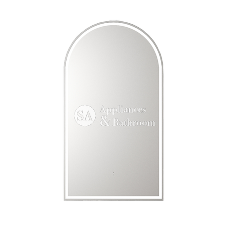 Aulic Canterbury Arch LED Mirror Brushed Nickel 500 x 900mm LMCAN-500-BN Brushed Nickel Mirrors