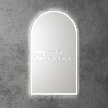 Aulic Canterbury Arch LED Mirror Brushed Nickel 500 x 900mm LMCAN-500-BN Brushed Nickel Mirrors