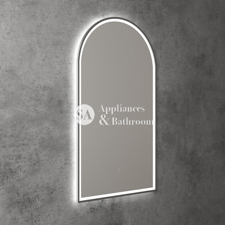 Aulic Canterbury Arch LED Mirror Gunmetal 500 x 900mm LMCAN-500-GM Gunmetal Mirrors