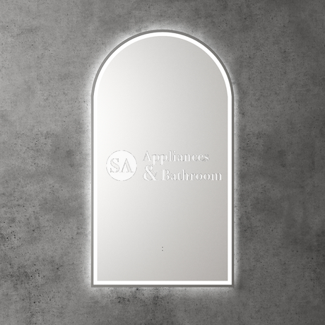 Aulic Canterbury Arch LED Mirror Gunmetal 500 x 900mm LMCAN-500-GM Gunmetal Mirrors