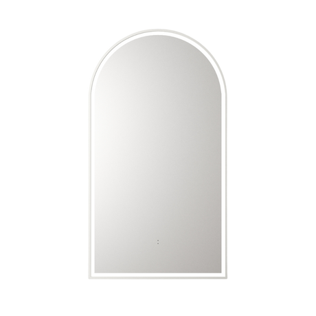 Aulic Canterbury Arch LED Mirror Matte White 500 x 900mm LMCAN-500-MW Matte White Mirrors