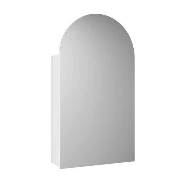 Aulic Canterbury Arch Matte White Shaving Cabinet 500 x 900mm SCCAN-500-MW Matte White Mirrors & Cabinets