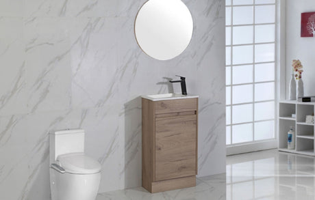Aulic Revit 450mm Floorstanding Vanity With Ceramic Top CA20-465-CT26 Vanity Units