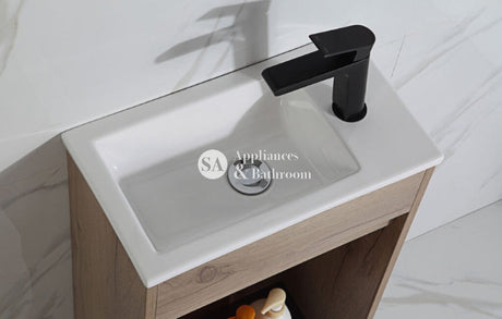 Aulic Revit 450mm Floorstanding Vanity With Ceramic Top CA20-465-CT26 Vanity Units
