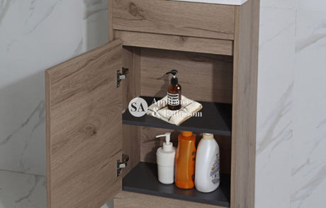 Aulic Revit 450mm Floorstanding Vanity With Ceramic Top CA20-465-CT26 Vanity Units