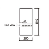 Aulic Revit 450mm Wall Hung Vanity With Ceramic Top CAWH20-465-CT26 Vanity Units