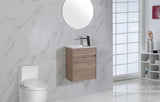 Aulic Revit 450mm Wall Hung Vanity With Ceramic Top CAWH20-465-CT26 Vanity Units