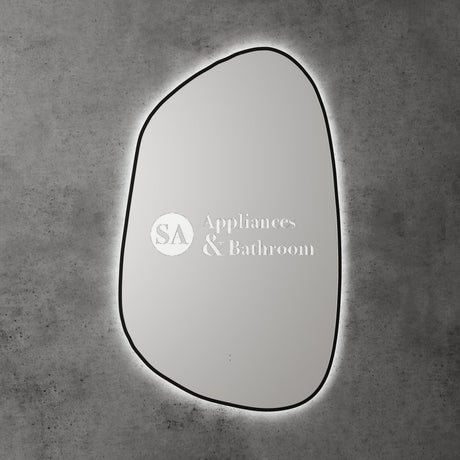 Aulic Tarcoola Asymmetric LED Mirror Matte Black 550 x 900mm LMTAR-550-MB Matte Black Mirrors