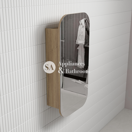 Aulic Vienna Carita Shaving Cabinet 450 x 900mm SCVIE-450-CR Mirrors & Cabinets