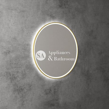 Aulic Windsor Round LED Mirror 700mm Brushed Gold LMWIN-700-BG Brushed Gold Mirrors
