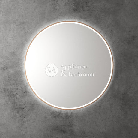Aulic Windsor Round LED Mirror 900mm Brushed Bronze LMWIN-900-BZ Brushed Bronze Mirrors