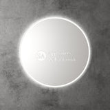 Aulic Windsor Round LED Mirror 900mm Matte White LMWIN-900-MW Matte White Mirrors