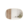 Aulic LMVAL-1100-BG Valmont Horizontal 1100mm LED Mirror, Brushed Gold