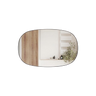 Aulic LMVAL-1100-GM Valmont Horizontal 1100mm LED Mirror, Gunmetal