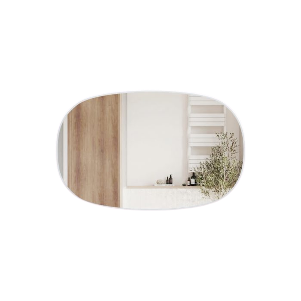 Aulic LMVAL-1100-MW Valmont Horizontal 1100mm LED Mirror, Matte White