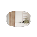 Aulic LMVAL-1400-GM Valmont Horizontal 1400mm LED Mirror, Gunmetal