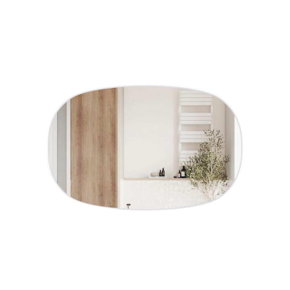 Aulic LMVAL-1400-MW Valmont Horizontal 1400mm LED Mirror, Matte White