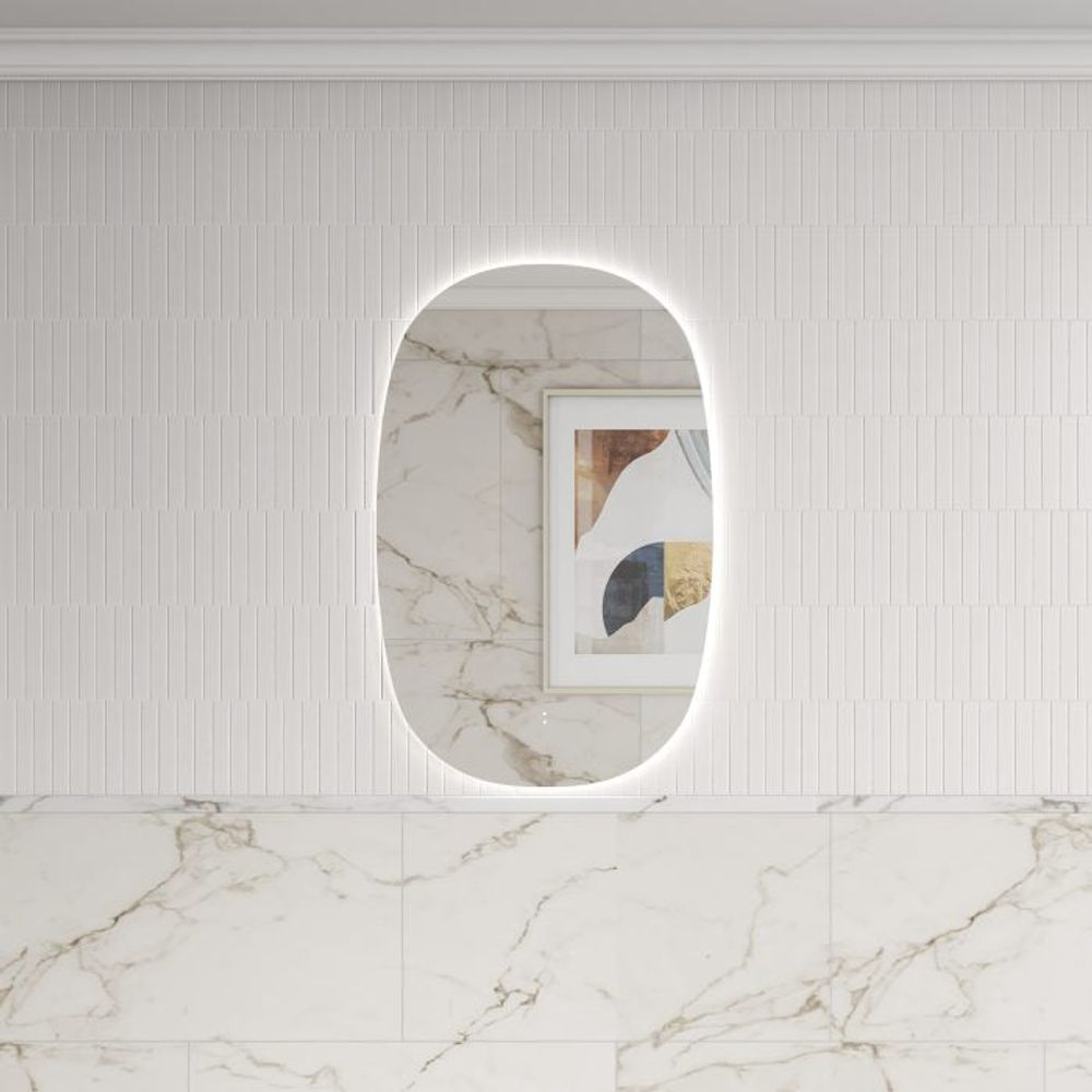 Aulic LMVAL-580 Valmont Vertical 580mm LED Mirror, Frameless