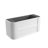 Aulic 1200mm RM1200WMWF Ramee Fluted Wall Hung Vanity, Matte White