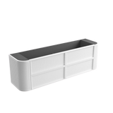 Aulic 1800mm RM1800WMWF Ramee Fluted Wall Hung Double Vanity, Matte White
