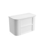 Aulic 900mm Ramee RM900WMWF Fluted Wall Hung Vanity, Matte White