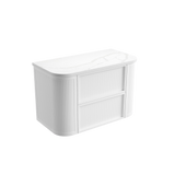 Aulic 900mm Ramee RM900WMWF Fluted Wall Hung Vanity, Matte White