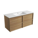 Aulic 1200mm VE1200WHA Venetta Framed Wall Hung Vanity Harvest Oak