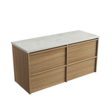 Aulic 1200mm VE1200WHA Venetta Framed Wall Hung Vanity Harvest Oak